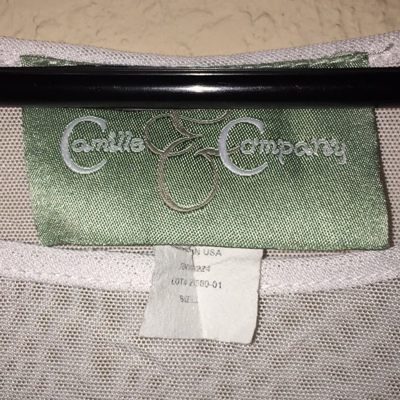 Camille and Company sheer/crinkle high low top - Picture 5 of 6